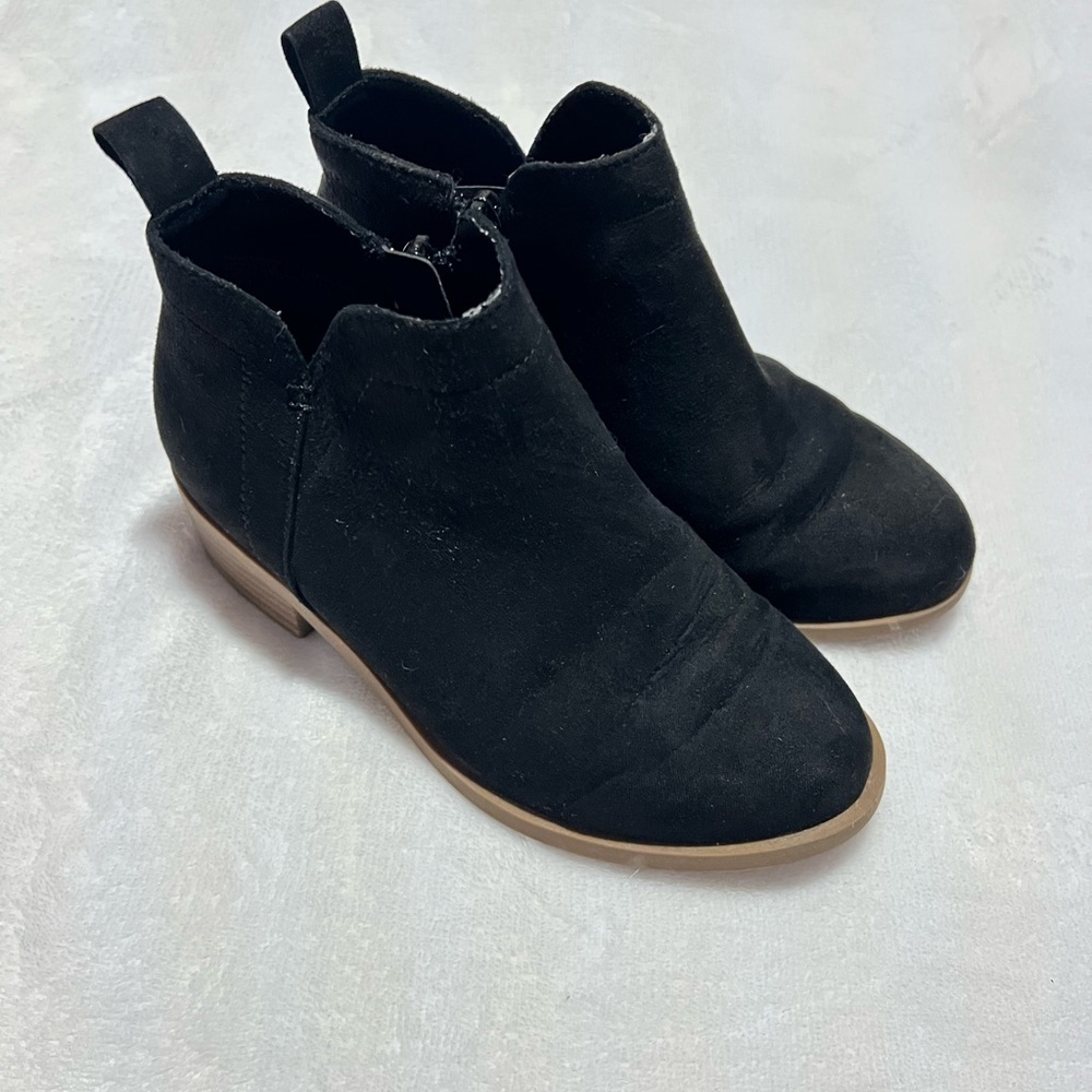 Classic Black Kids Ankle Boots